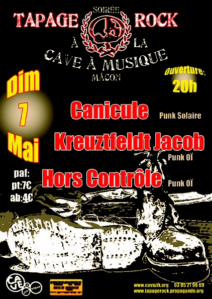 Soirée Tapage Rock hier à la cave à musique
