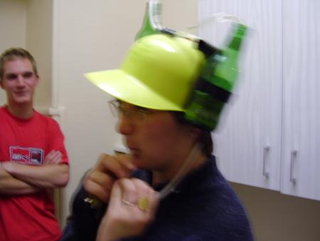 Josy au casque