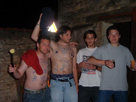 Manu, Greg, Berni, moi et ma patate