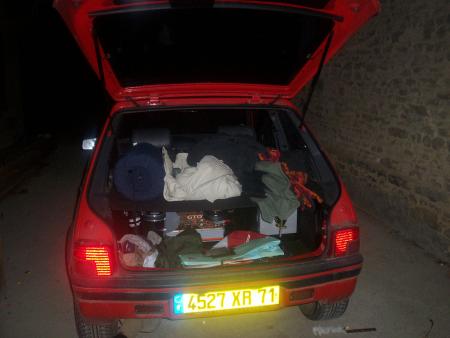 La bagnole qui sert de sono