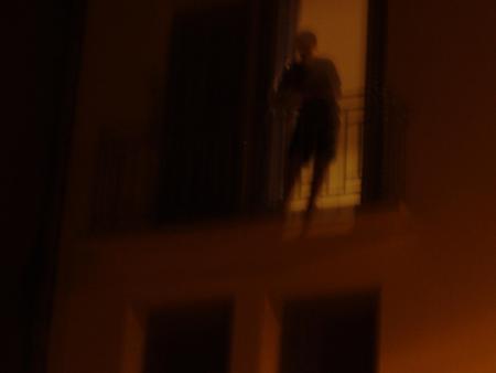 Mathieu qui balance de l'eau